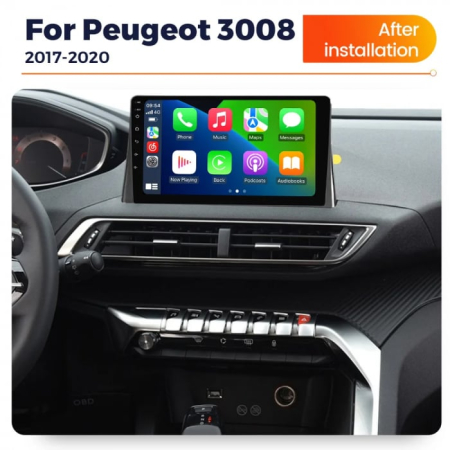 Navigatie Peugeot 3008 2017-2020 Rezolutie 2K , 8GB RAM+128GB ROM QLED [1]