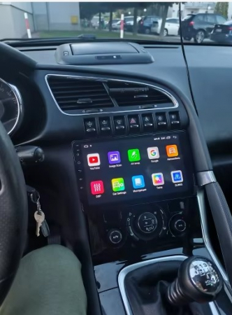 Navigatie Peugeot 3008 Citroen 3008  si 5008 ( 2009 - 2018 ) , 4GB RAM si 64GB ROM, Ecran QLED 9 inch, Android 14, Procesor Octacore, Slot sim 4G, Sunet DSP, Wireless Carplay si Android Auto, Camera M [5]