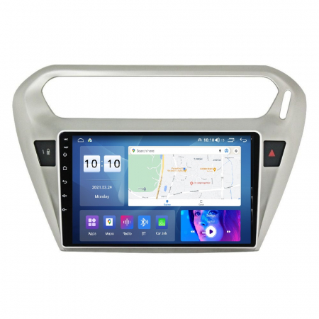 Navigatie dedicata Peugeot cu Android - Navigatie Peugeot 301 si Citroen C Elysee din 2012-2016, Android 14, Wireless Carplay si Android Auto,2GB RAM si 32GB ROM, Display IPS 9 inch, Camera Marsarier, Internet, Aplicatii, Wi Fi, Usb, Blueto