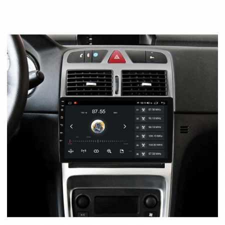 Navigatie Peugeot 307 din 2002 - 2013, 8 GB RAM si 128 GB ROM, Slot Sim 5G, Procesor Octa Core, Carplay integrat, Procesor Sunet Digital DSP, Android, Aplicatii, Usb, Wi Fi, Bluetooth [1]