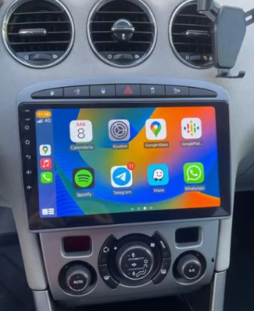 Navigatie Peugeot 308 408 din 2008-2020, Android 14, Wireless Carplay si Android Auto, 2GB RAM si 32GB ROM, Display IPS 9 inch, Camera Marsarier, Internet, Aplicatii, Wi Fi, Usb, Bluetooth [6]