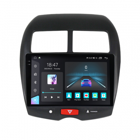 PEUGEOT - Navigatie Auto Android Peugeot4008 si Citroen C4 Aircross, Rezolutie 2K, Ecran QLED 9.5 inch, 8GB RAM si 128GB ROM, Android, Procesor Octacore, Slot sim 4G, Sunet DSP, Wireless Carplay