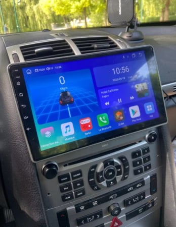 Navigatie Peugeot 407 din 2004-2011, Rezolutie 2K, Display QLED 9.5 inch, 4GB RAM si 64GB ROM, Android, Procesor Octacore, Slot sim 4G, Sunet DSP, Wireless Carplay si Android Auto, Camera Marsarier, U [8]