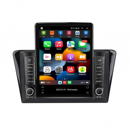Navigatie dedicata Peugeot cu Android - Navigatie Peugeot 408 din 2014 - 2020, Ecran TESLA 9.7 inch, 4 GB RAM si 64 GB ROM, Slot Sim 4G, Procesor Octa Core, Carplay integrat, Procesor Sunet Digital DSP, Android, Aplicatii, Usb, Wi Fi, Bluet