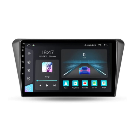 Navigatie dedicata Peugeot cu Android - Navigatie Peugeot 408 din 2014-2020, Rezolutie 2K, Ecran QLED 9.5 inch, 8GB RAM si 128GB ROM, Android, Procesor Octacore, Slot sim 4G, Sunet DSP, Wireless Carplay si Android Auto