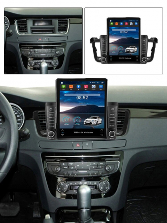 Navigatie Peugeot 508 din 2010-2018, Display TESLA 9.5 inch, 2GB RAM si 32GB ROM, Wireless Carplay si Android Auto, Procesor Octacore, Slot sim 4G, Sunet DSP, Camera Marsarier, Bluetooth, USB, Wi Fi, [2]