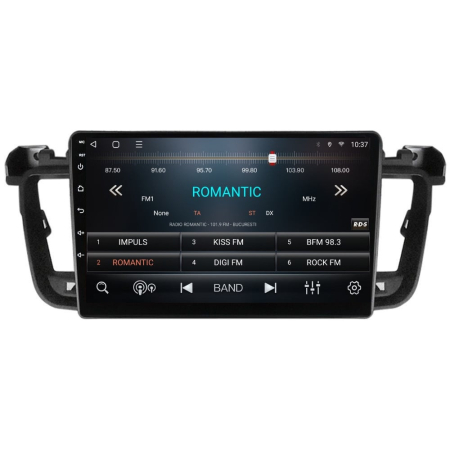 Navigatie Peugeot 508 din 2010-2018, Rezolutie 2K, Display QLED 9.5 inch, 4GB RAM si 64GB ROM, Android, Procesor Octacore, Slot sim 4G, Sunet DSP, Wireless Carplay si Android Auto, Camera Marsarier, U [3]