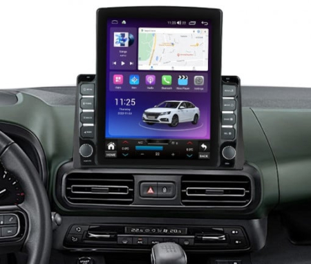 Navigatie Peugeot Partner 2018 - 2024, Ecran TESLA 9.7 inch, 8 GB RAM si 128 GB ROM, Android 15, Slot Sim 4G, Procesor Octa Core, Carplay Wireless si Android auto, Procesor Sunet Digital DSP, [2]