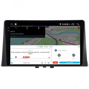 Navigatie Peugeot Partner 2018 - 2024 Rezolutie 2K, Display QLED 9.5 inch, 4GB RAM si 64GB ROM, Android, Procesor Octacore, Slot sim 4G, Sunet DSP, Wireless Carplay si Android Auto, Camera Marsa [5]
