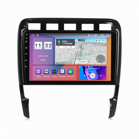 PORSCHE - Navigatie Auto Android Porsche Cayenne din 2002-2010, 4GB RAM si 32GB ROM, Display QLED 9 inch, Wireless Carplay si Android Auto, Procesor Octacore, Slot sim 4G, Sunet DSP, Camera Marsarier, Bluetooth, USB, Wi Fi,
