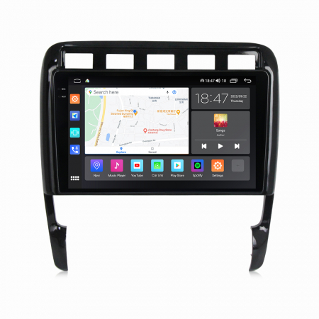 Navigatie Porsche Cayenne din 2002-2010, Rezolutie 2K, Ecran QLED 9.5 inch, 8GB RAM si 128GB ROM, Android, Procesor Octacore, Slot sim 4G, Sunet DSP, Wireless Carplay [1]
