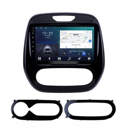 Navigatie Renault Captur din 2016-2019, Rezolutie 2K, Ecran QLED 9.5 inch, 8GB RAM si 128GB ROM, Android, Procesor Octacore, Slot sim 4G, Sunet DSP, Wireless Carplay [2]