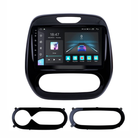 Navigatie dedicata Renault cu Android - Navigatie Renault Captur din 2016-2019, Rezolutie 2K, Ecran QLED 9.5 inch, 8GB RAM si 128GB ROM, Android, Procesor Octacore, Slot sim 4G, Sunet DSP, Wireless Carplay