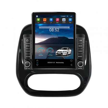 Navigatie dedicata Renault cu Android - Navigatie Renault Captur din 2016 - 2020, Ecran TESLA 9.7 inch, 4 GB RAM si 64 GB ROM, Slot Sim 4G, Procesor Octa Core, Carplay integrat, Procesor Sunet Digital DSP, Android, Aplicatii, Usb, Wi Fi