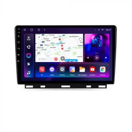 Navigatie Renault Clio 5 A-Clio5 8GB RAM si 128GB ROM, Ecran QLED 9 inch, Android 14, Procesor Octacore, Slot sim 4G, Sunet DSP, Wireless Carplay si Android Auto [2]