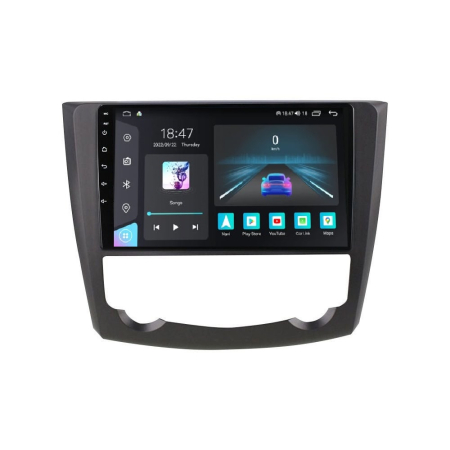 Navigatie dedicata Renault cu Android - Navigatie Renault Kadjar din 2016-2020, Rezolutie 2K, Display QLED 9.5 inch, 4GB RAM si 64GB ROM, Android, Procesor Octacore, Slot sim 4G, Sunet DSP, Wireless Carplay si Android Auto, Camera Marsarier