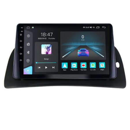 Navigatie dedicata Renault cu Android - Navigatie Renault Kangoo din 2015-2018, Rezolutie 2K, Display QLED 9.5 inch, 4GB RAM si 64GB ROM, Android, Procesor Octacore, Slot sim 4G, Sunet DSP, Wireless Carplay si Android Auto, Camera Marsarier