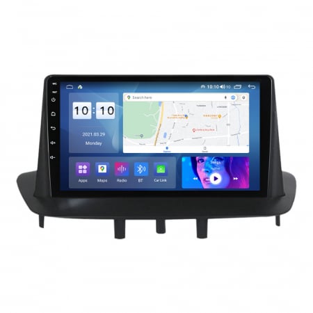 Megane 3 Fluence  (2009 - 2015) - Navigatie Renault Megane 3 Fluence din 2009 - 2015, 8GB RAM si 128GB ROM, Ecran QLED 9 inch, Android 14, Procesor Octacore, Slot sim 4G, Sunet DSP, Wireless Carplay si Android Auto, Camera Marsarier