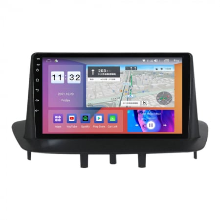 Navigatie Renault Megane 3 Fluence din 2009-2015 Android 14 , 4GB RAM , Procesor Quad Core , Wireless Carplay si Android auto , Display HD Touchscreen, Wi-Fi , Bluetooth, USB [3]