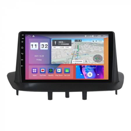 Navigatie Renault Megane 3 Fluence din 2009-2015, Rezolutie 2K, Ecran QLED 9.5 inch, 8GB RAM si 128GB ROM, Android, Procesor Octacore, Slot sim 4G, Sunet DSP, Wireless Carplay [3]