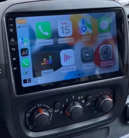 Navigatie Renault Trafic 3 din 2014 - 2022, 8GB RAM si 128GB ROM, Ecran QLED 9 inch, Android 14, Procesor Octacore, Slot sim 4G, Sunet DSP, Wireless Carplay si Android Auto [5]