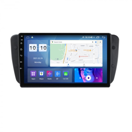 Navigatie Auto cu Android - Navigatie Seat ibiza 2008 - 2016 Android 14, 2GB RAM si 32GB ROM, Display IPS 9 inch, Camera Marsarier, Internet, Aplicatii, Wi Fi, Usb, Bluetooth