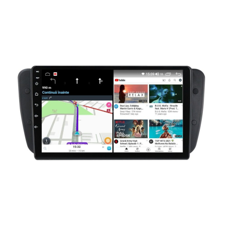 Navigatie Seat ibiza 2008 - 2016 Android 14, 2GB RAM si 32GB ROM, Display IPS 9 inch, Camera Marsarier, Internet, Aplicatii, Wi Fi, Usb, Bluetooth [2]