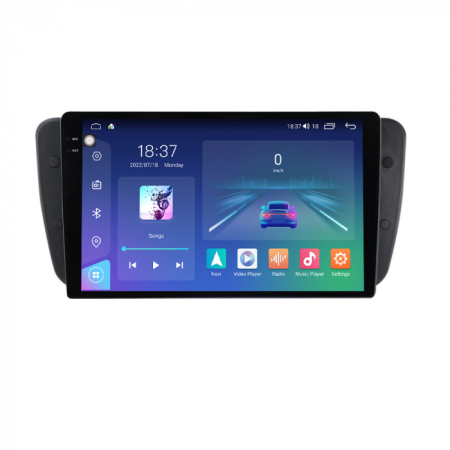 Navigatie Seat Ibiza din 2009-2013, Rezolutie 2K, Display QLED 9.5 inch, 4GB RAM si 64GB ROM, Android, Procesor Octacore, Slot sim 4G, Sunet DSP, Wireless Carplay si Android Auto, Camera Marsarier, US [2]