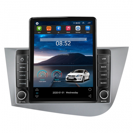 Navigatie Auto cu Android - Navigatie Seat Leon 2005-2012 Ecran TESLA 9.7 inch, 8 GB RAM si 128 GB ROM, Android 15, Slot Sim 4G, Procesor Octa Core, Carplay Wireless si Android auto, Procesor Sunet Digital DSP, Aplic
