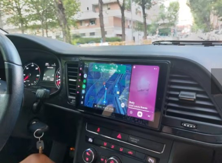 Navigatie Seat Leon 3 din 2014-2020, Rezolutie 2K, Display QLED 9.5 inch, 4GB RAM si 64GB ROM, Android, Procesor Octacore, Slot sim 4G, Sunet DSP, Wireless Carplay si Android Auto, Camera Marsarier, U [8]