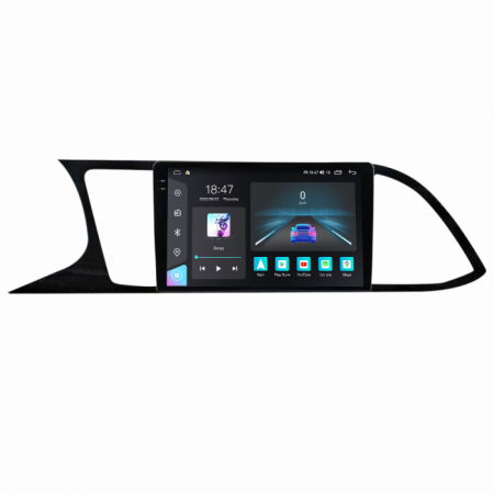 Leon 3 (2014 - 2020) - Navigatie Seat Leon 3 din 2014-2020, Rezolutie 2K, Ecran QLED 9.5 inch, 8GB RAM si 128GB ROM, Android, Procesor Octacore, Slot sim 4G, Sunet DSP, Wireless Carplay si Android Auto