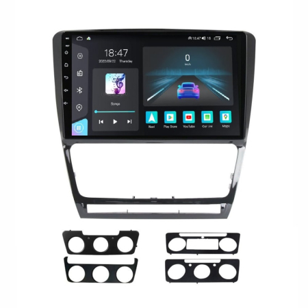 Octavia 2  (2004 - 2013) - Navigatie Skoda Octavia 2 din 2008 - 2013, Rezolutie 2K, Ecran QLED 10.5 inch, 8GB RAM si 128GB ROM, Android, Procesor Octacore, Slot sim 4G, Sunet DSP, Wireless Carplay