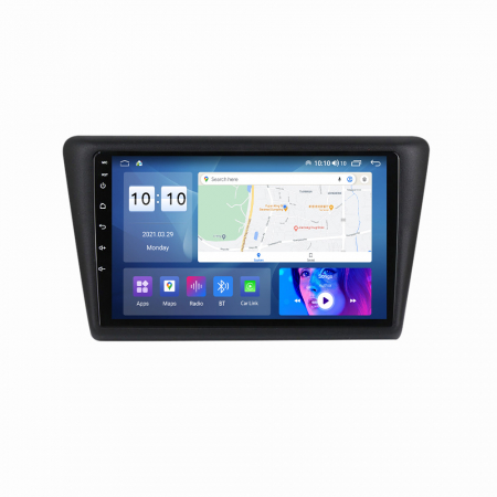 SKODA - Navigatie Auto Android Skoda Rapid din 2013-2018, 4GB RAM si 32GB ROM, Display QLED 9 inch, Wireless Carplay si Android Auto, Procesor Octacore, Slot sim 4G, Sunet DSP, Camera Marsarier, Bluetooth, USB, Wi Fi, Rad