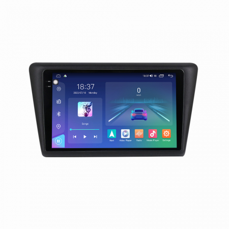 SKODA - Navigatie Auto Android Skoda Rapid din 2013-2018, Rezolutie 2K, Ecran QLED 9.5 inch, 8GB RAM si 128GB ROM, Android, Procesor Octacore, Slot sim 4G, Sunet DSP, Wireless Carplay si Android Auto