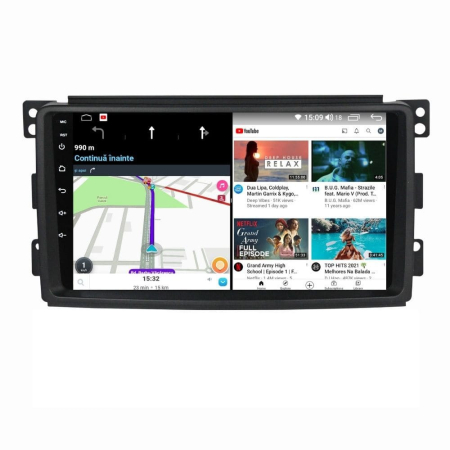 Navigatie Smart din 2006-2010, Android 14 , 4GB RAM, Octacore, Slot Sim 4G, DSP, GPS, Wi-FI, Carplay, Android Auto, USB, Bluetooth, Waze, Touchscreen, 9 inch [5]