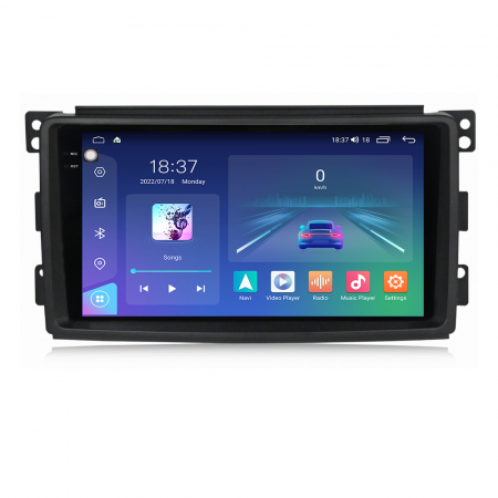 SMART - Navigatie Auto Android Smart din 2006-2010, Rezolutie 2K, Display QLED 9.5 inch, 4GB RAM si 64GB ROM, Android, Procesor Octacore, Slot sim 4G, Sunet DSP, Wireless Carplay si Android Auto, Camera Marsarier, USB, Wi