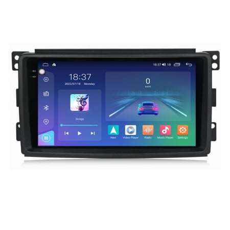 SMART - Navigatie Auto Android Smart din 2006-2010, Rezolutie 2K, Ecran QLED 9.5 inch, 8GB RAM si 128GB ROM, Android, Procesor Octacore, Slot sim 4G, Sunet DSP, Wireless Carplay si Android Auto