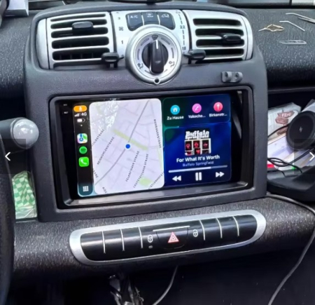 Navigatie Smart ForTwo ( 2010 - 2015 ) 4GB RAM si 64GB ROM, Ecran QLED 9 inch, Android 14, Procesor Octacore, Slot sim 4G, Sunet DSP, Wireless Carplay si Android Auto, Camera Marsarier [8]