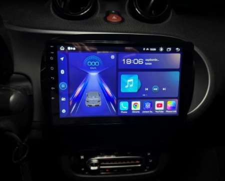 Navigatie Smart Fortwo din 2015-2020, Android 14 , 4GB RAM, Octacore, Slot Sim 4G, DSP, GPS, Wi-FI, Carplay, Android Auto, USB, Bluetooth, Waze, Touchscreen, 9 inch [5]
