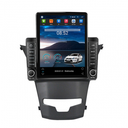 Navigatie Auto cu Android - Navigatie Ssangyong Actyon 2013-2017 Ecran TESLA 9.7 inch, 8 GB RAM si 128 GB ROM, Android 15, Slot Sim 4G, Procesor Octa Core, Carplay Wireless si Android auto, Procesor Sunet Digital DSP,