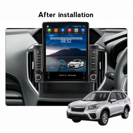 Navigatie Subaru Forester din 2017 - 2020, Display TESLA 9.5 inch, 2GB RAM si 32GB ROM, Wireless Carplay si Android Auto, Procesor Octacore, Slot sim 4G, Sunet DSP, Camera Marsarier, Bluetooth, USB, W [2]