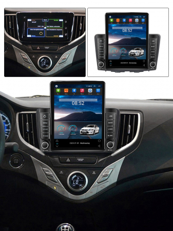 Navigatie Suzuki Baleno din 2015-2022, Display TESLA 9.5 inch, 2GB RAM si 32GB ROM, Wireless Carplay si Android Auto, Procesor Octacore, Slot sim 4G, Sunet DSP, Camera Marsarier, Bluetooth, USB, Wi Fi [3]