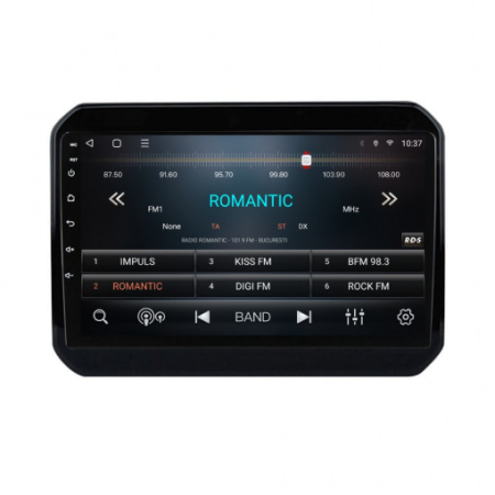 Navigatie Suzuki Ignis din 2016-2020, Rezolutie 2K, Display QLED 9.5 inch, 4GB RAM si 64GB ROM, Android, Procesor Octacore, Slot sim 4G, Sunet DSP, Wireless Carplay si Android Auto, Camera Marsarier, [2]