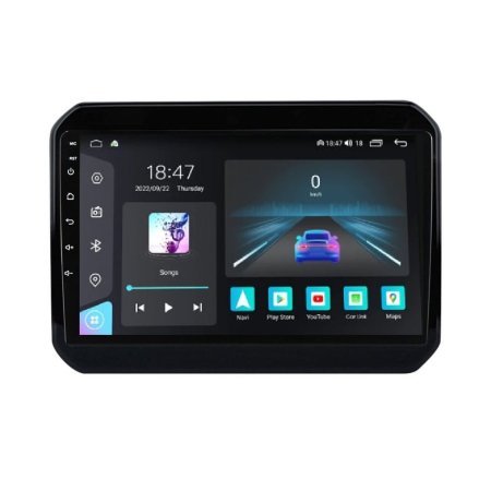 Ignis  (2016 - 2020) - Navigatie Suzuki Ignis din 2016-2020, Rezolutie 2K, Ecran QLED 9.5 inch, 8GB RAM si 128GB ROM, Android, Procesor Octacore, Slot sim 4G, Sunet DSP, Wireless Carplay si Android Auto