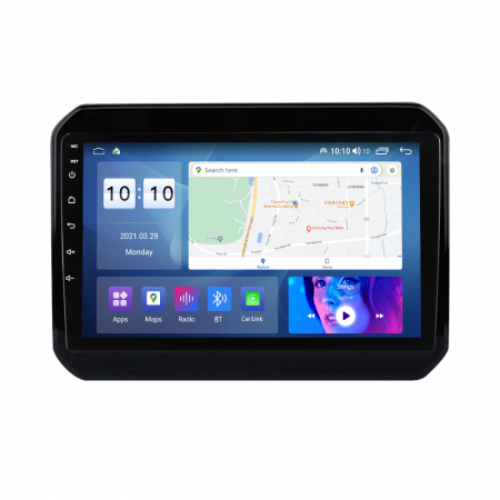 SUZUKI - Navigatie Auto Android Suzuki Ignis din 2016 - 2021, 8GB RAM si 128GB ROM, Ecran QLED 9 inch, Android 12, Procesor Octacore, Slot sim 4G, Sunet DSP, Wireless Carplay si Android Auto, Camera Marsarier