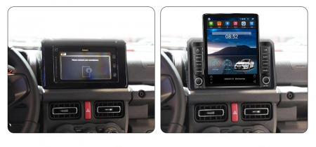 Navigatie Suzuki Jimny din 2018-2022, Display TESLA 9.5 inch, 2GB RAM si 32GB ROM, Wireless Carplay si Android Auto, Procesor Octacore, Slot sim 4G, Sunet DSP, Camera Marsarier, Bluetooth, USB, Wi Fi, [1]