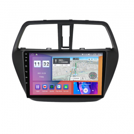 SUZUKI - Navigatie Auto Android Suzuki S Cross din 2012 - 2017, 8GB RAM si 128GB ROM, Ecran QLED 9 inch, Android 12, Procesor Octacore, Slot sim 4G, Sunet DSP, Wireless Carplay si Android Auto, Camera Marsarier
