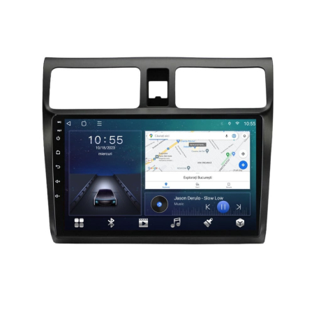 Navigatie Suzuki Swift din 2003-2010, Rezolutie 2K, Display QLED 9.5 inch, 4GB RAM si 64GB ROM, Android, Procesor Octacore, Slot sim 4G, Sunet DSP, Wireless Carplay si Android Auto, Camera Marsarier, [2]