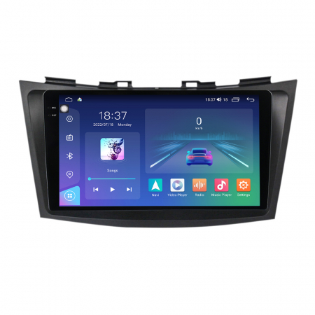 SUZUKI - Navigatie Auto Android Suzuki Swift din 2010-2017, Rezolutie 2K, Ecran QLED 9.5 inch, 8GB RAM si 128GB ROM, Android, Procesor Octacore, Slot sim 4G, Sunet DSP, Wireless Carplay si Android Auto