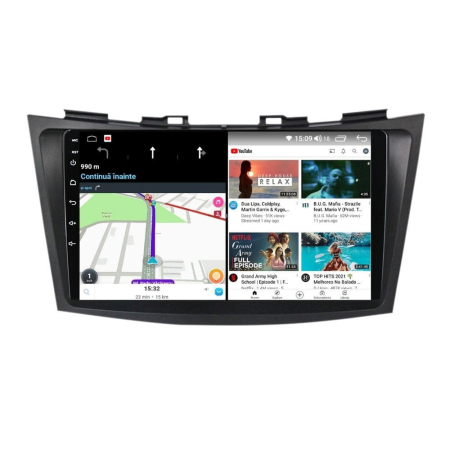 Navigatie Suzuki Swift din 2010-2017, Rezolutie 2K, Ecran QLED 9.5 inch, 8GB RAM si 128GB ROM, Android, Procesor Octacore, Slot sim 4G, Sunet DSP, Wireless Carplay si Android Auto [3]